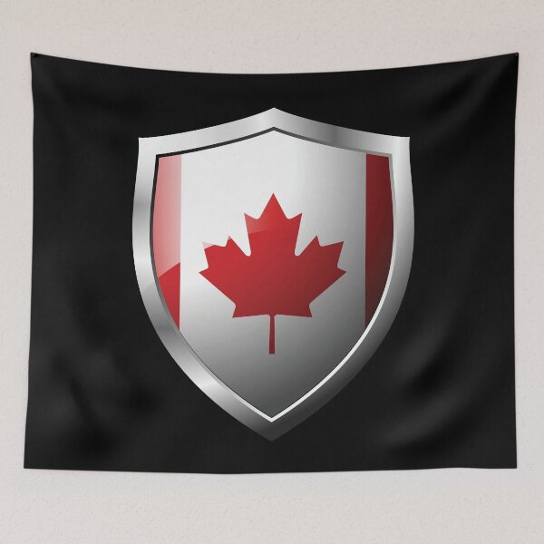 Item preview, Strong Canada Flag Shield Country designed and sold by HelloFromAja.