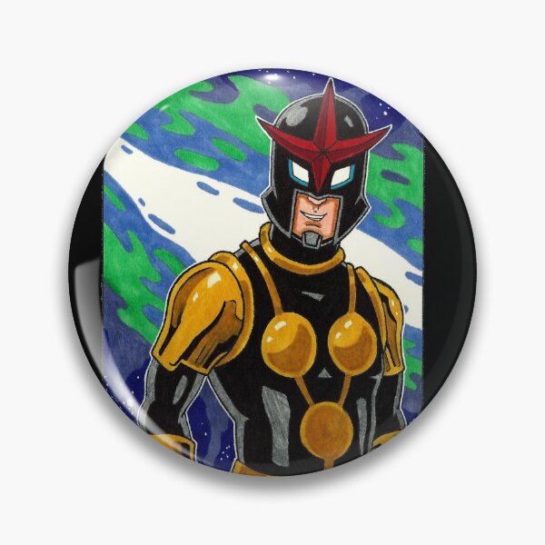 Item preview, Nova Marvel Superhero Sharpie Marker Drawing designed and sold by PyromaniacJoe.