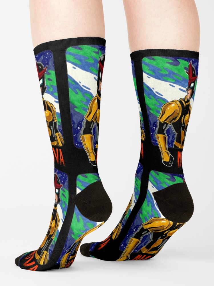 Nova Marvel Superhero Sharpie Marker Drawing Socks for Sale by  PyromaniacJoe