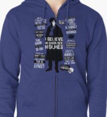 Detective Quotes Zipped Hoodie