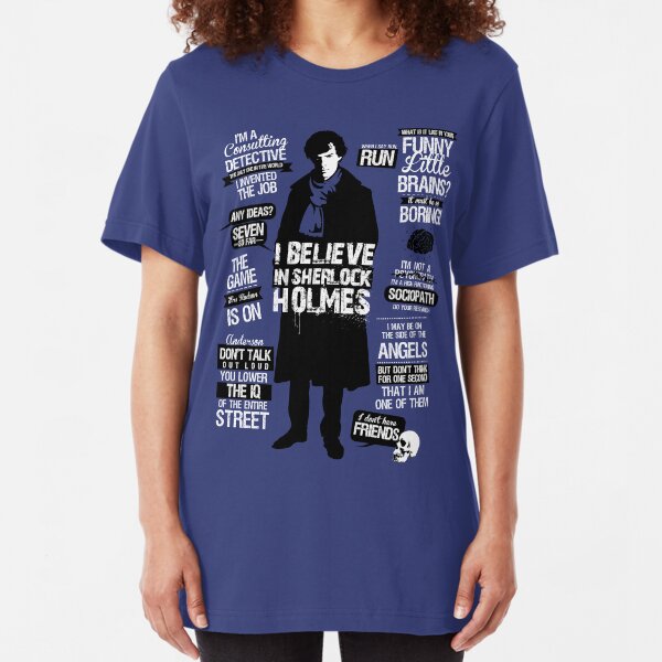 Detective Quotes Slim Fit T-Shirt