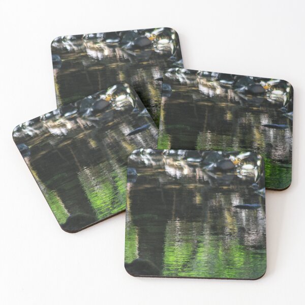 Item preview, A Lush Green Creek with Rocks and Reflections designed and sold by LemonsandInk.