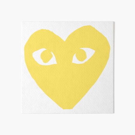 Yellow Heart Eyes | Art Board Print
