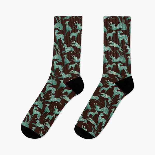 Item preview, Teal and Copper Greyhounds designed and sold by GreytGraphicals.