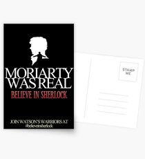 BELIEVE IN SHERLOCK. MORIARTY WAS REAL. Postcards