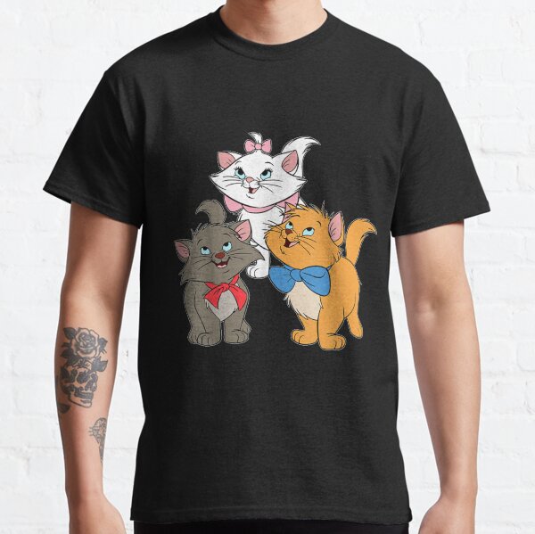 Women, Girls Marie Cat Cartoon Tee, Aristocats Kittens Gift Classic T-Shirt