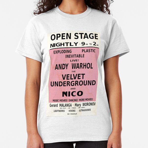 VELVET UNDERGROUND NICO ANDY WARHOL VINTAGE POSTER Classic T-Shirt