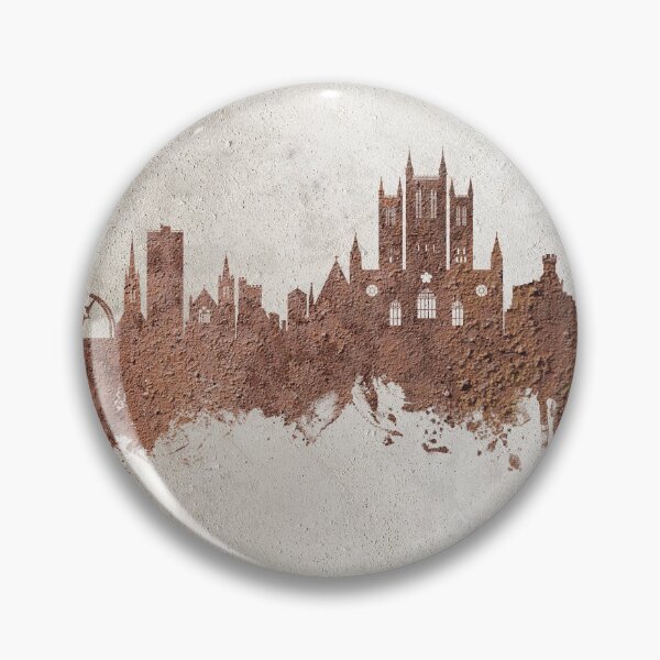 Aperçu de l'œuvre Lincoln England Skyline créée et vendue par ArtPrints.