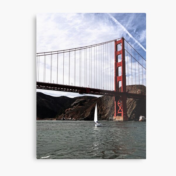 Sailing Under the Golden Gate Metal Print