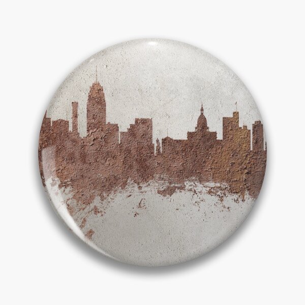 Item preview, Lansing Michigan Skyline designed and sold by ArtPrints.