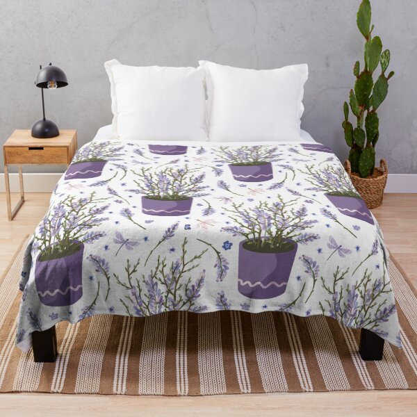 Item preview, Watercolor Lavender in a Pot designed and sold by AnastasiaDesign.