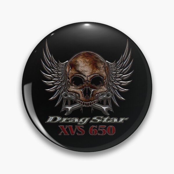Item preview, Drag Star XVS 650 skull designed and sold by KlaraBubble.