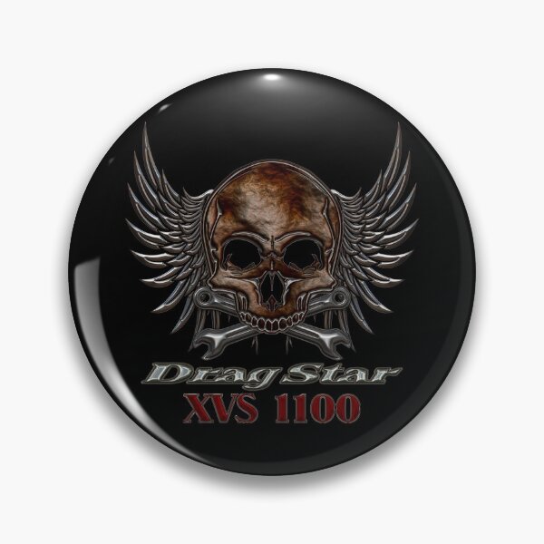 Item preview, Drag Star XVS 1100 skull designed and sold by KlaraBubble.