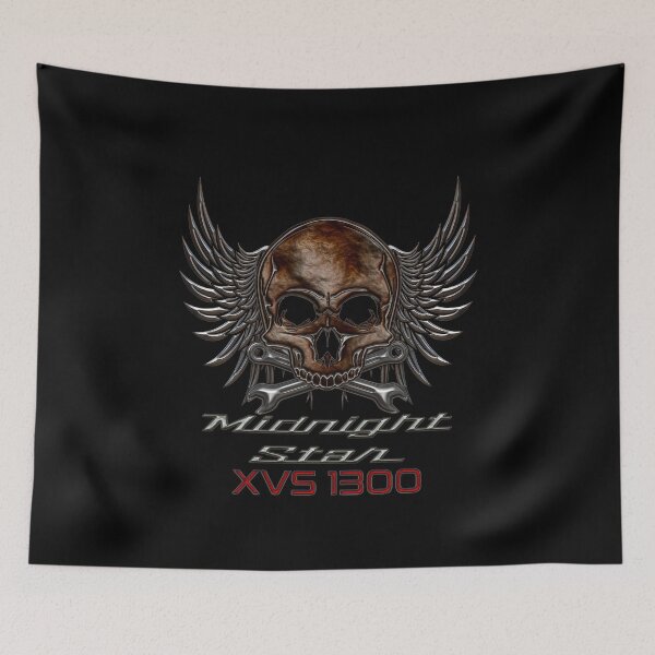 Item preview, Midnight Star XVS 1300 skull designed and sold by KlaraBubble.