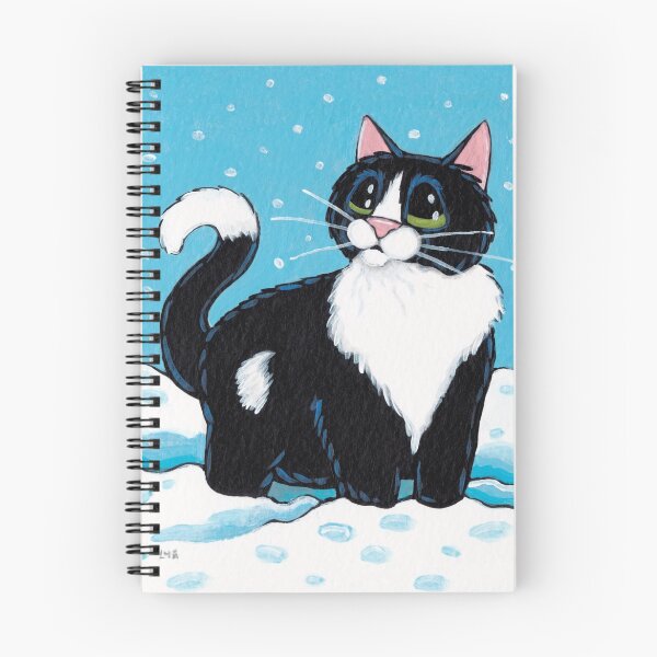 Item preview, Knee Deep in the White Stuff (Tuxedo Cat in Snow) designed and sold by LisaMarieArt & Illustration.