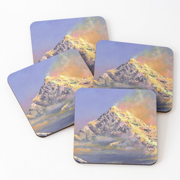 Item preview, Everest sunrise - oil painting, digital art print designed and sold by NinoPonditerra.