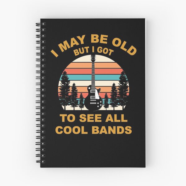 Item preview, I May Be Old But I Got to See All The Cool Band guitar vintage designed and sold by thehafdesigner.