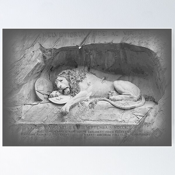 Item preview, Dying Lion of Lucerne - Löwendenkmal (2) designed and sold by PrivateVices.
