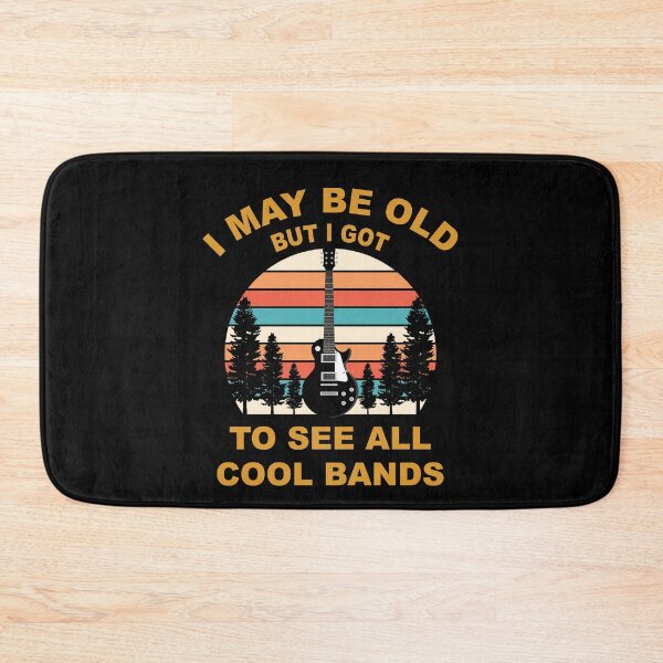 Item preview, I May Be Old But I Got to See All The Cool Band guitar vintage designed and sold by thehafdesigner.