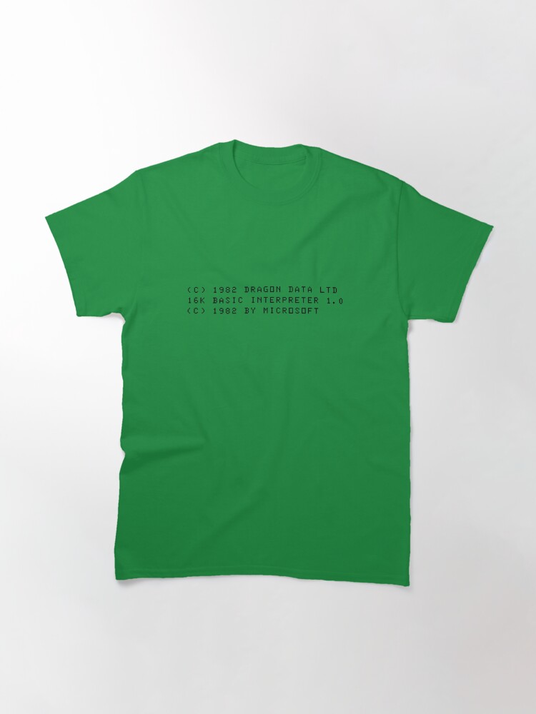Thumbnail 3 of 7, Classic T-Shirt, Dragon Boot Message designed and sold by squinter-mac.