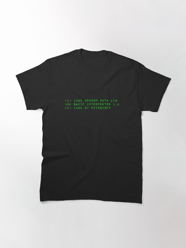 Alternate view of Dragon Boot Message (Reverse Video) Classic T-Shirt