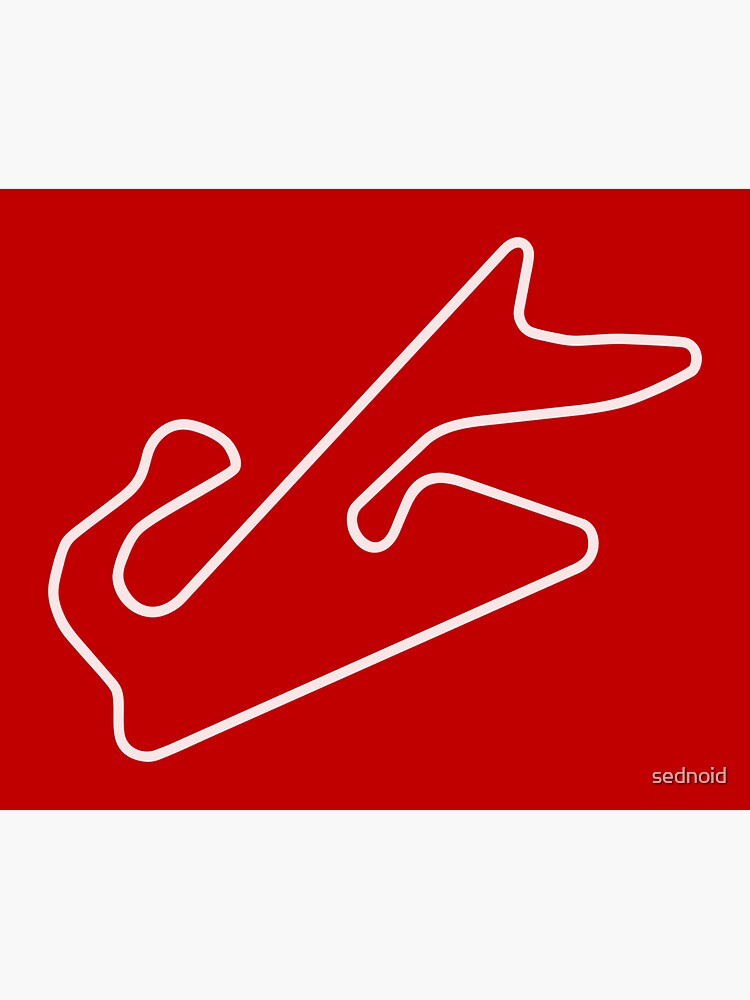 "Dubai Autodrome [outline]" Sticker by sednoid Redbubble
