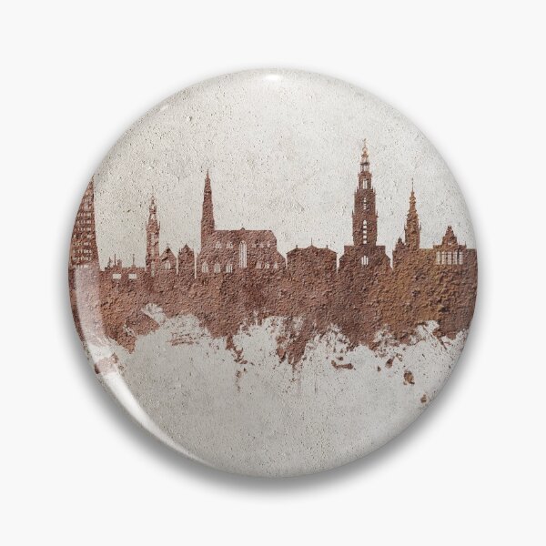 Item preview, Groningen The Netherlands Skyline designed and sold by ArtPrints.