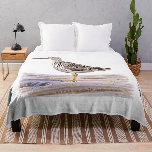 Item preview, Nordmann's Greenshank watercolour designed and sold by kokayart.