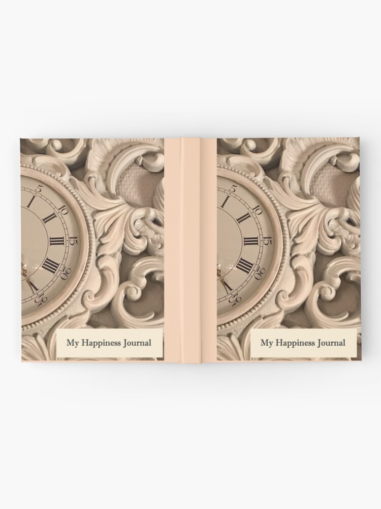 Alternate view of Happiness Journal With a Clock Hardcover Journal