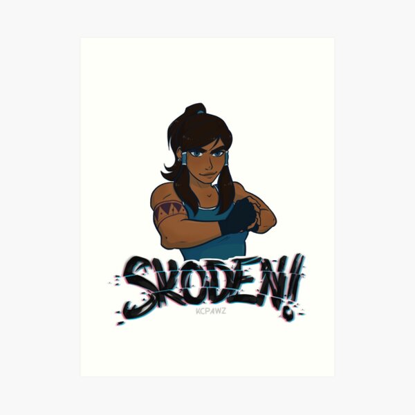 Korra -Skoden Art Print