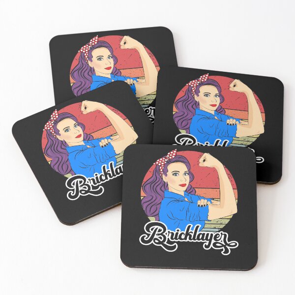 Item preview, Bricklayer Female Vintage Strong Woman designed and sold by ZNOVANNA.