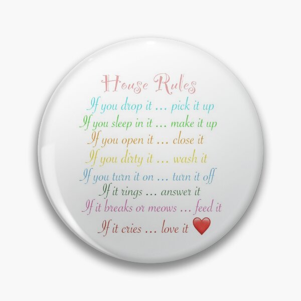 Item preview, House rules List designed and sold by Imanitasong.