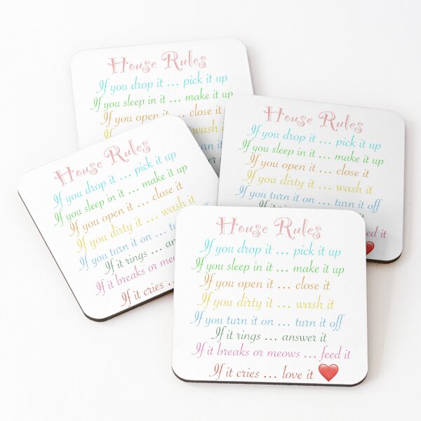 Item preview, House rules List designed and sold by Imanitasong.