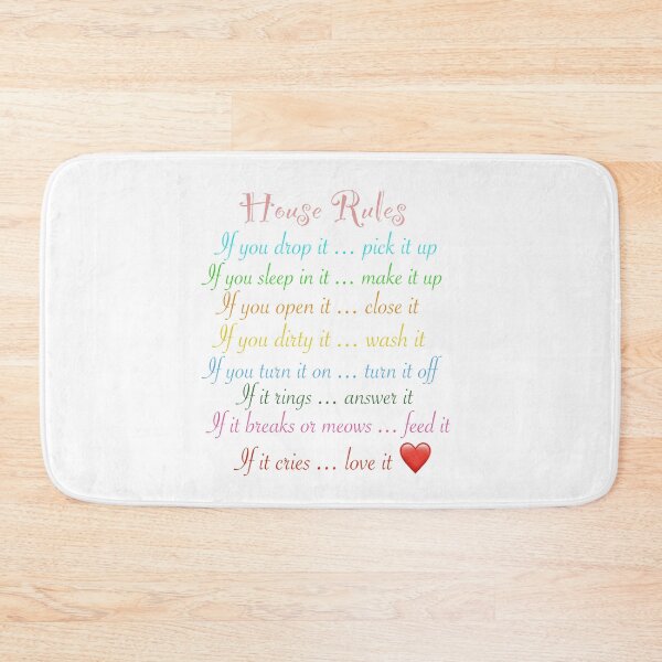 Item preview, House rules List designed and sold by Imanitasong.