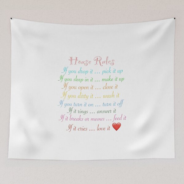 Item preview, House rules List designed and sold by Imanitasong.
