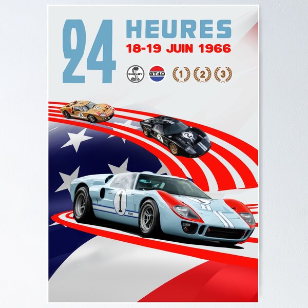Item preview, GT40 Mk2 – 1., 2., 3. Platz 24 Stunden 1966 designed and sold by Speedbirddesign.
