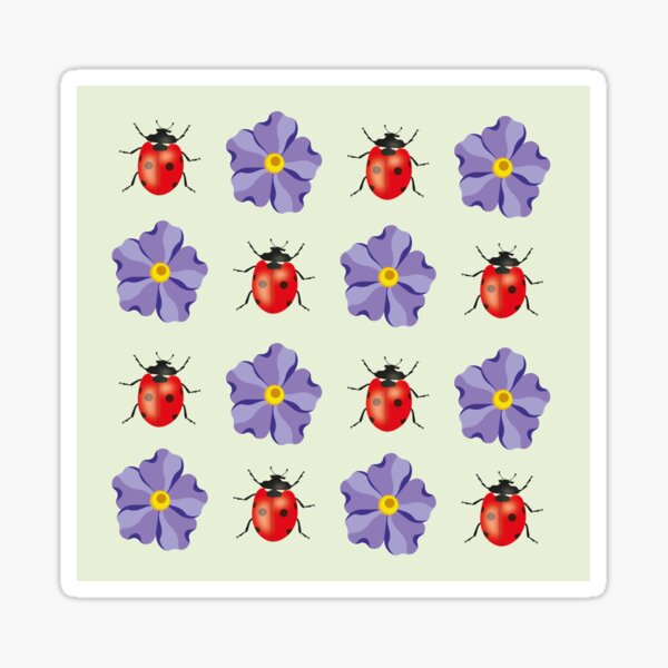 Ladybugs pattern Sticker
