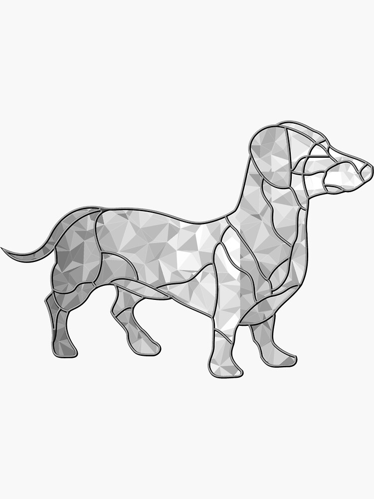 Dachshund Stained hotsell Glass