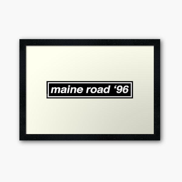 Maine Road '96 - OASIS Band Tribute - MADE IN THE 90s Framed Art Print