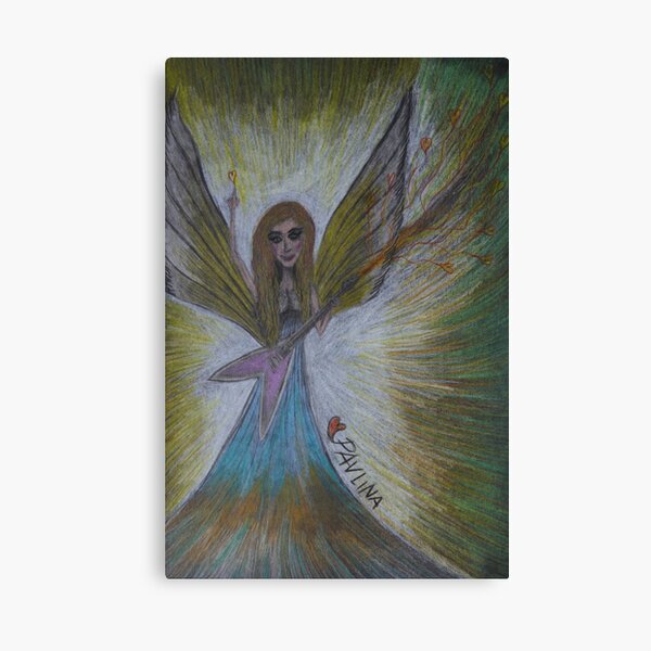 Rock & Roll Angel Canvas Print