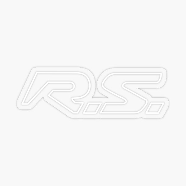 Renault Sport RS Sticker transparent