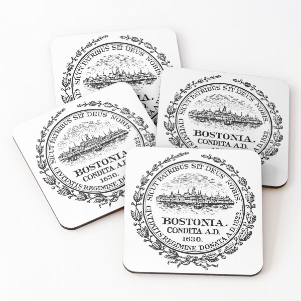 Item preview, City of Boston - City Seal, Boston Massachusetts - in Black designed and sold by NewNomads.