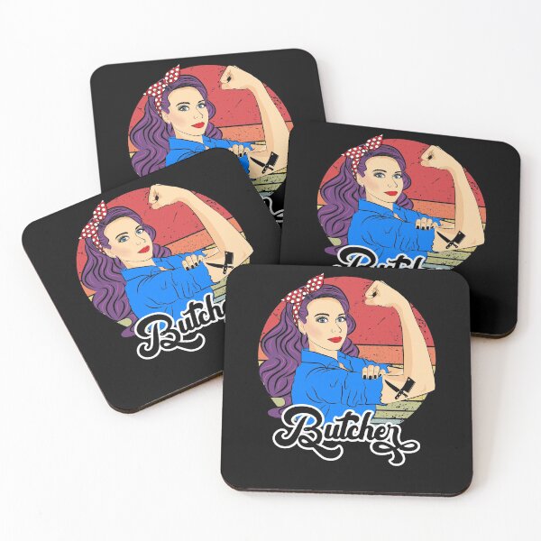 Item preview, Butcher Female Strong Woman Retro Vintage designed and sold by ZNOVANNA.