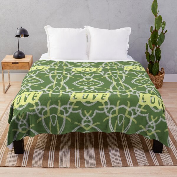Item preview, unique abstract floral pattern with love word - Pattern 1 of 3 designed and sold by helkav.