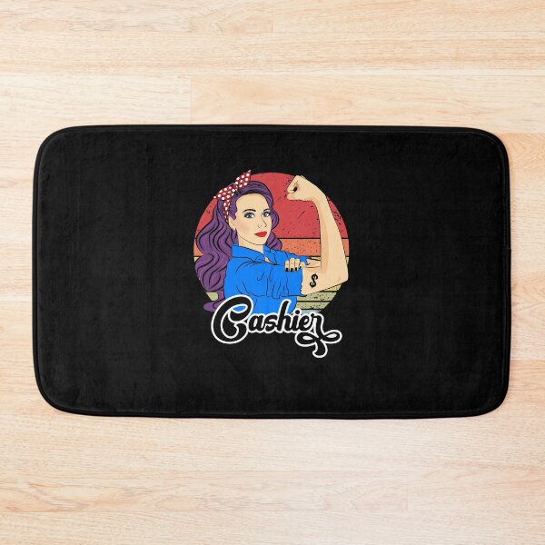 Item preview, Cashier Strong Woman Retro Vintage designed and sold by ZNOVANNA.