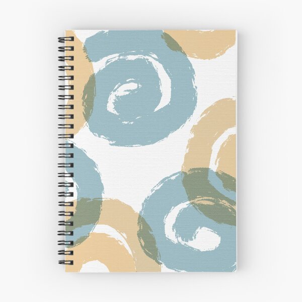 Item preview, Brush Spirals in Tan and Steel designed and sold by JillyBeanDesign.