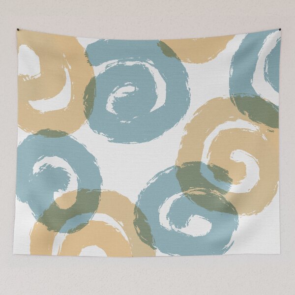 Item preview, Brush Spirals in Tan and Steel designed and sold by JillyBeanDesign.