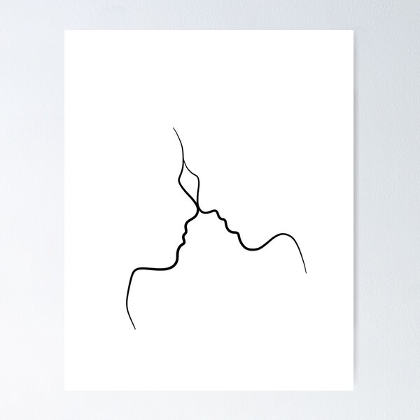 Item preview, Couple Line Art Drawing - Endearment designed and sold by Melody Watson.
