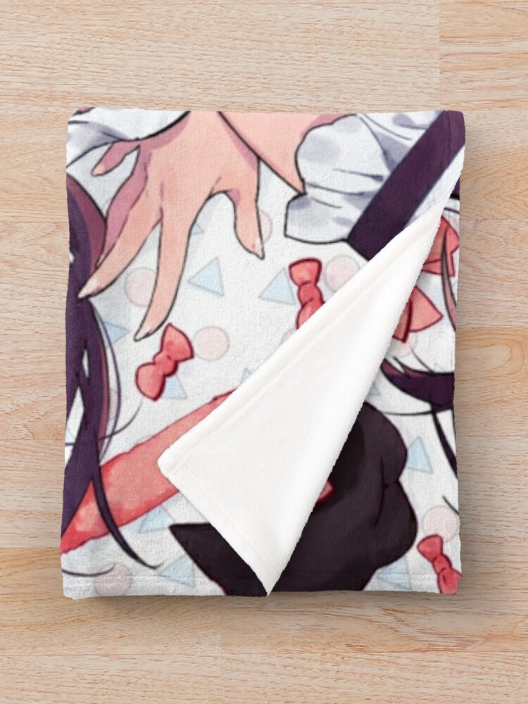 "Maid anime girl" Throw Blanket by Reynoka Redbubble