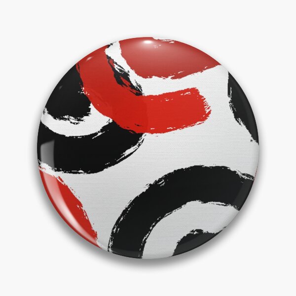 Item preview, Brush Spirals in Black and Red designed and sold by JillyBeanDesign.